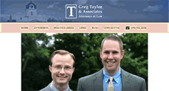 Desktop Screenshot of gregtaylorlaw.com