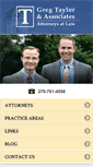 Mobile Screenshot of gregtaylorlaw.com